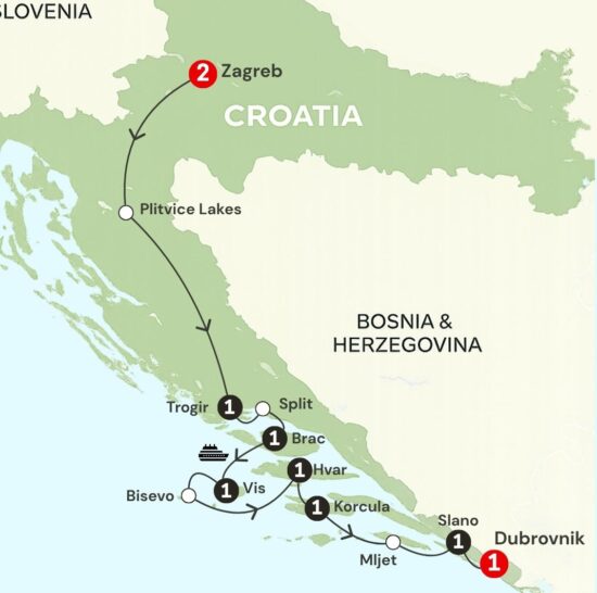 itinerary map